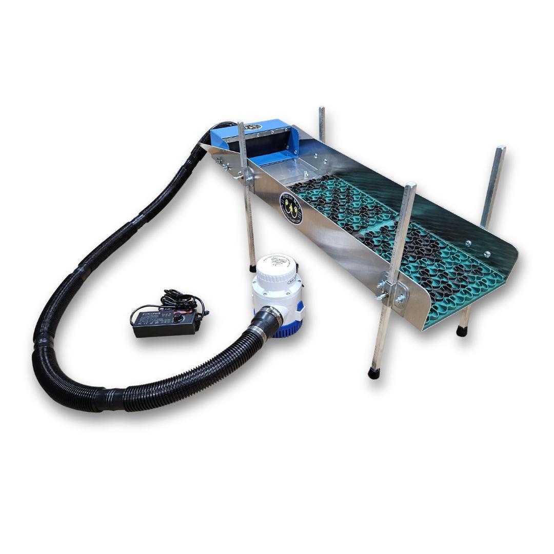 10X35 Power Sluice Box Kit with Dream Mat + 18" leg Kit | Gold Prospecting Equipment